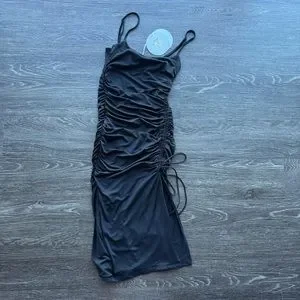knee length dresses for ladies Adalee Off The Shoulder Bodycon Midi Dress main image 0